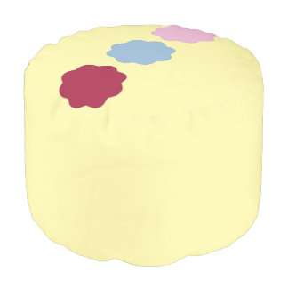 Circle Line Round Pouf