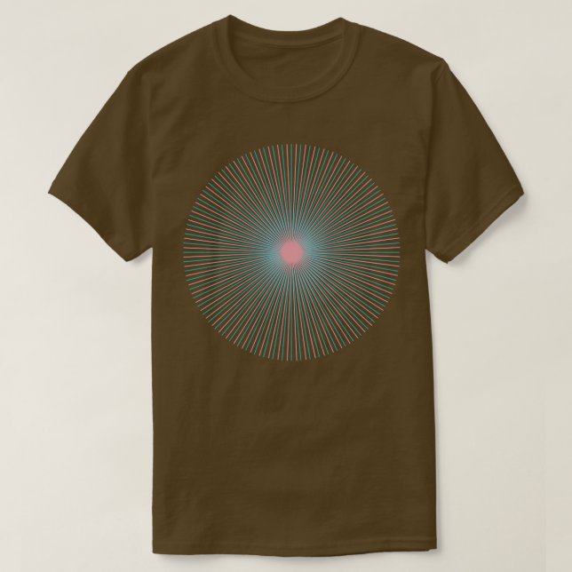 Circle Lines Visual Effect 2 T-Shirt (Design Front)