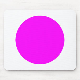 Circle - Magenta on White Mouse Pad
