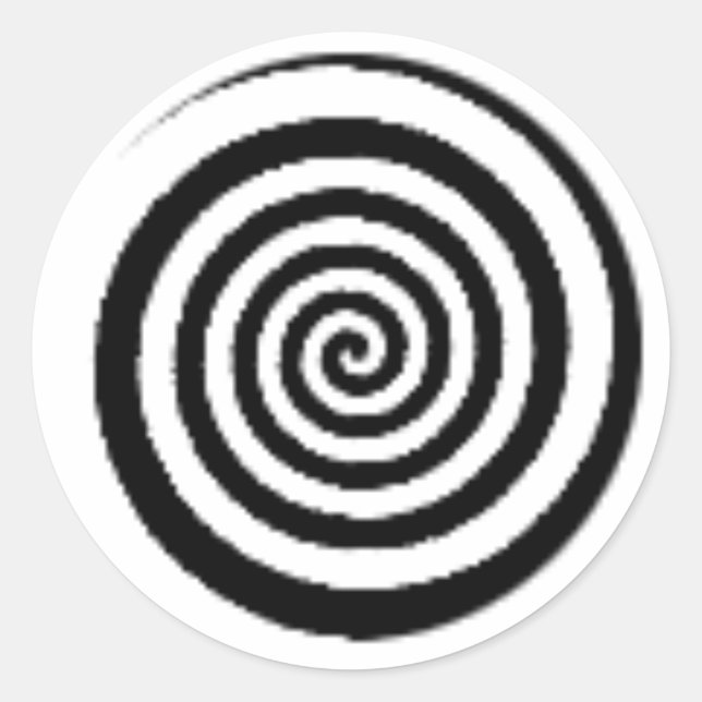 circle maze classic round sticker (Front)