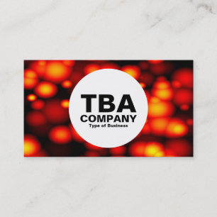 Circle - Molten Bubbles Business Card