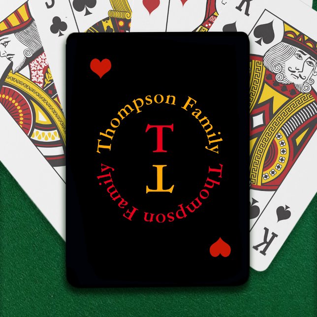 circle monogram family love poker cards (Creator Uploaded)