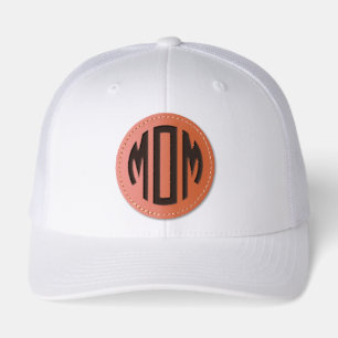Circle Monogram MOM Leather Patch Hat