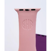 Circle Monogram Slim Sports Apple Watch Band (Front)