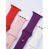 Circle Monogram Slim Sports Apple Watch Band (Front)