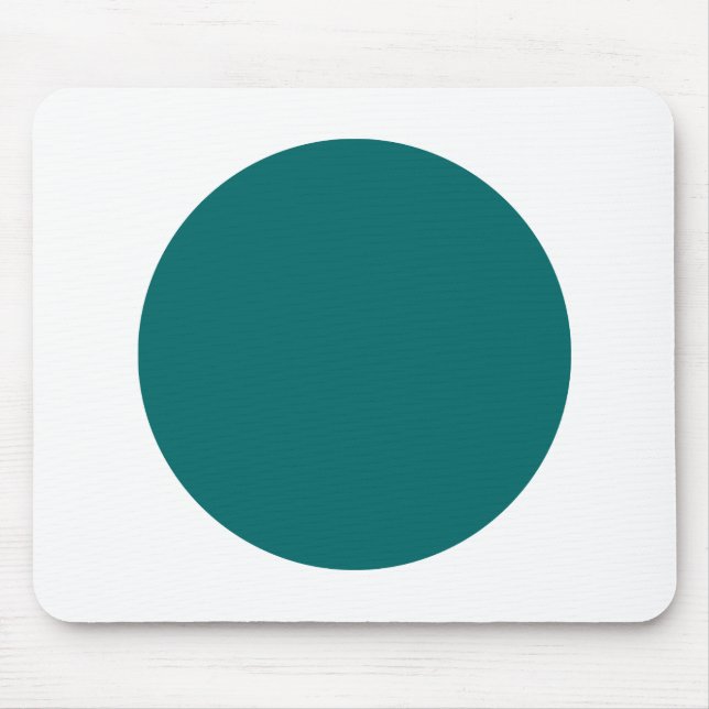 Circle - Moss Green and White Mouse Pad (Front)