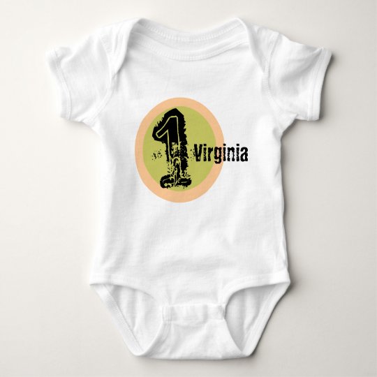Circle Name and Age 1st Birthday Tshirt