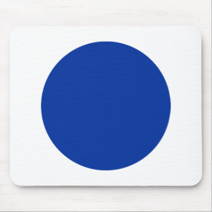 Circle - Navy with White Mouse Pad