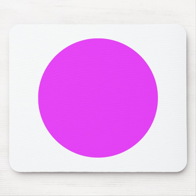 Circle - Neon Purple on White Mouse Pad (Front)