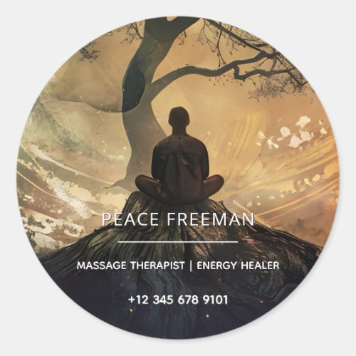 Circle of Becoming | Symbolic Spiritual Design Classic Round Sticker