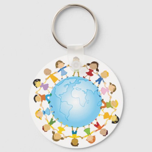 Circle of Children Around the World Keychain