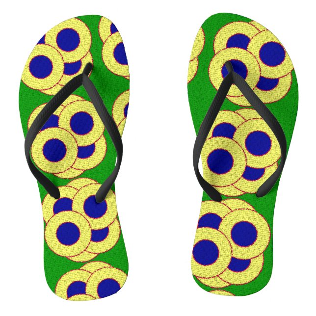 Circle of Circles Flip Flops (Footbed)