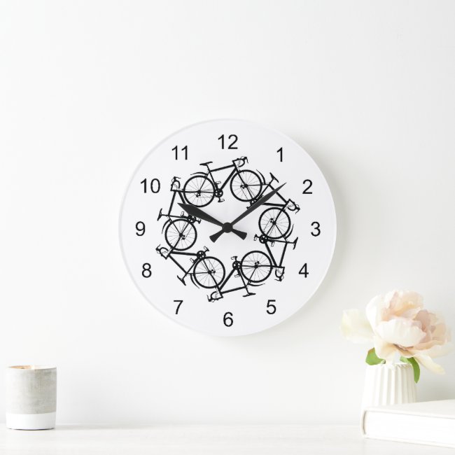 Circle of Cycles Cycling Wall Clock