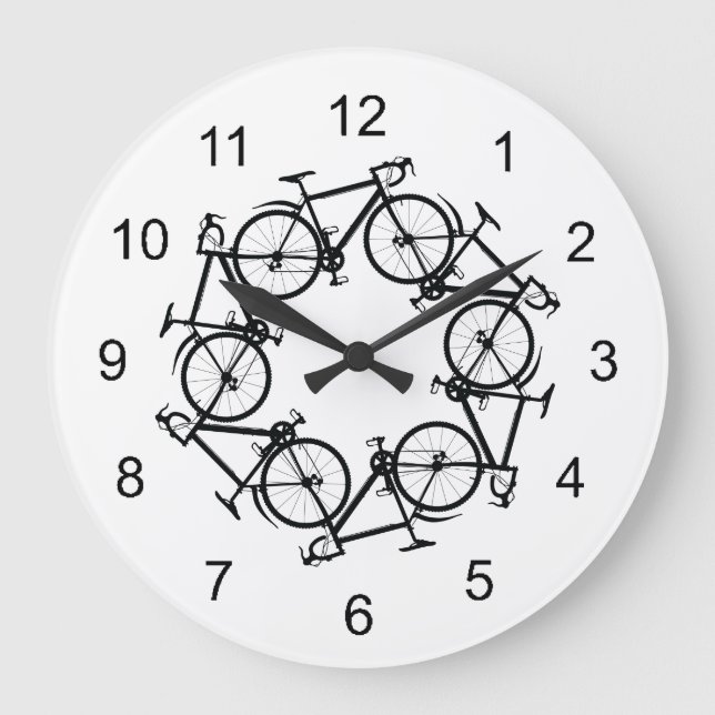 Circle of Cycles Cycling Wall Clock (Front)