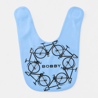 Circle of Cycles Design Baby Bib