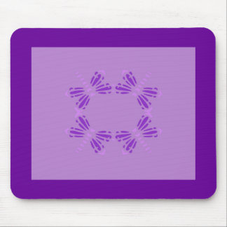 Circle of Dragonflies, purple & pink Mouse Pad