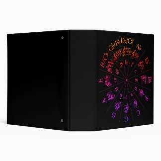 Circle of fifths 3 ring binder