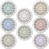 Circle of Fifths for Musical Color in 8 Cut Vinyl Sticker