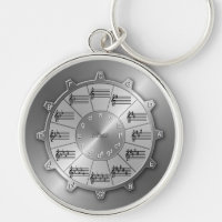 Circle of Fifths Gear for Musicians Keychain