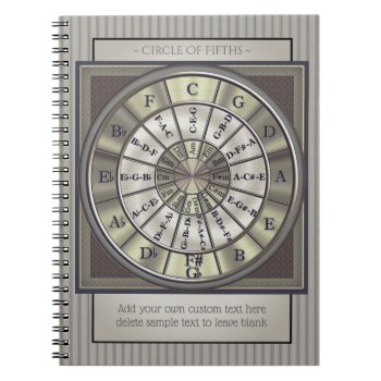 Circle Of Fifths Musicians Journal by Specialeetees at Zazzle