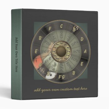 Circle Of Fifths - Vintage Guitar Binder by Specialeetees at Zazzle