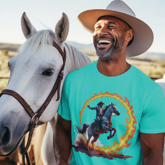 circle of fire Cowboy Reiter T-Shirt