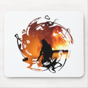 Circle Of Flames Mouse Pad