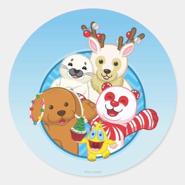 Circle of Friends Classic Round Sticker (Front)