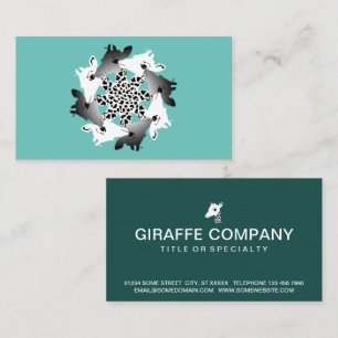 circle of giraffes business card