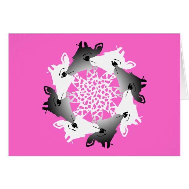 circle of giraffes cards (Front Horizontal)