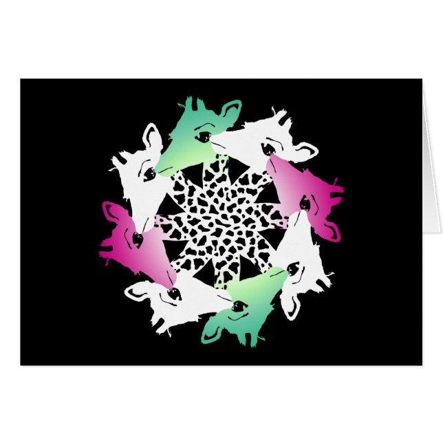 circle of giraffes cards (Front Horizontal)