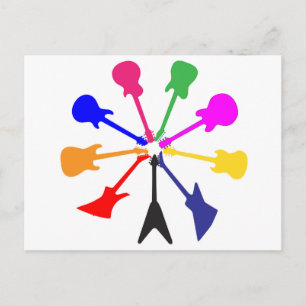 Circle Of Guitars Postcard