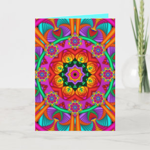 Circle of Happiness, decorative birthday card