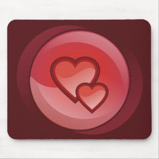 Circle of Hearts Mouse pad