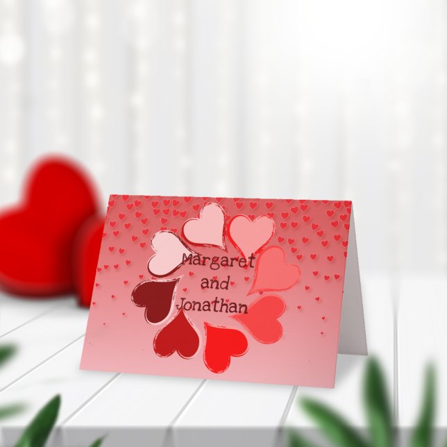 Circle Of Hearts Personalized Holiday Card (Creator Uploaded)