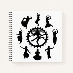 Circle of Indian Dance Notebook (Square)