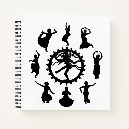 Circle of Indian Dance Notebook Square