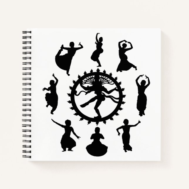 Circle of Indian Dance Notebook (Square) (Front)