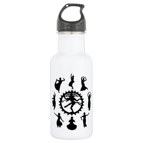 Circle of Indian Dance Stainless Steel Water Bottle