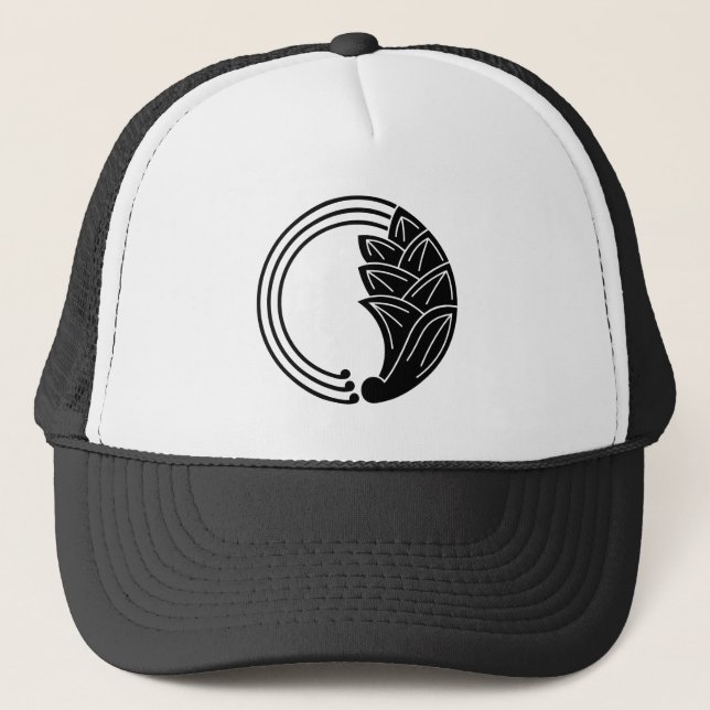 Circle of japanese ginger with vines trucker hat (Front)