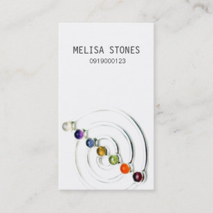 Circle of Life Chakra Gemstones Zen Design Business Card
