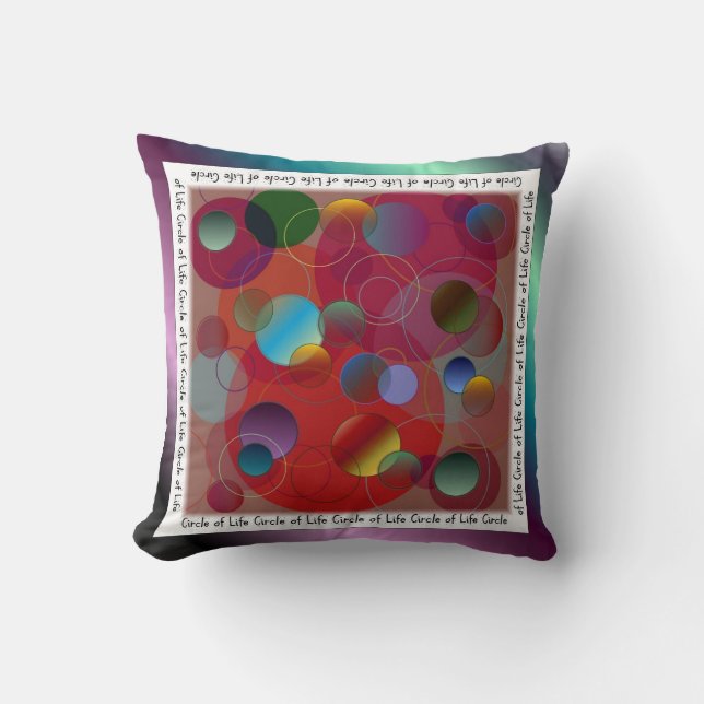 Circle of Life Pillow (Front)