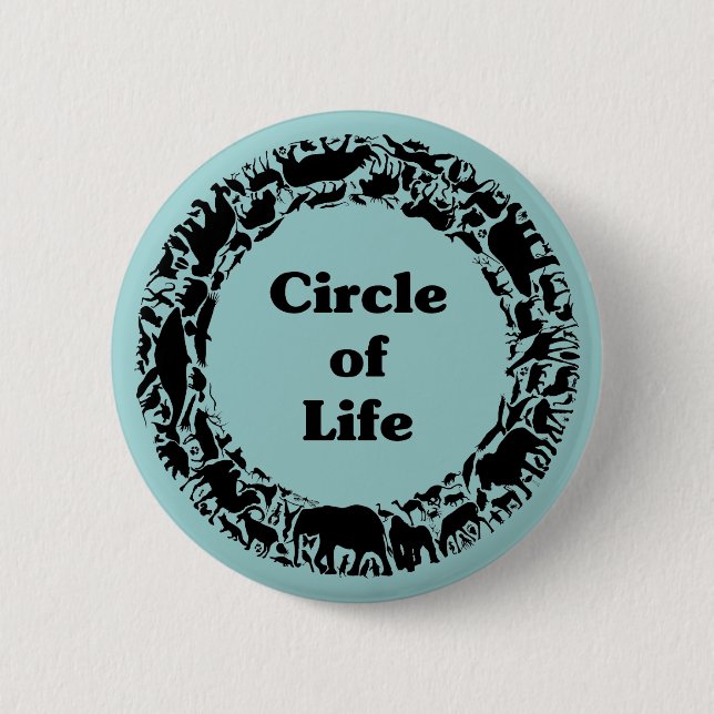 Circle of life pinback button (Front)