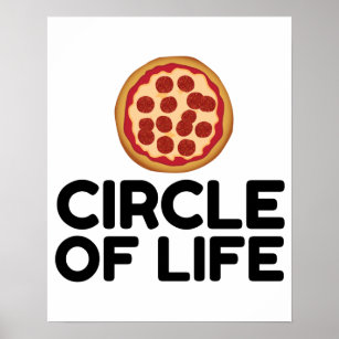 CIRCLE OF LIFE PIZZA POSTER