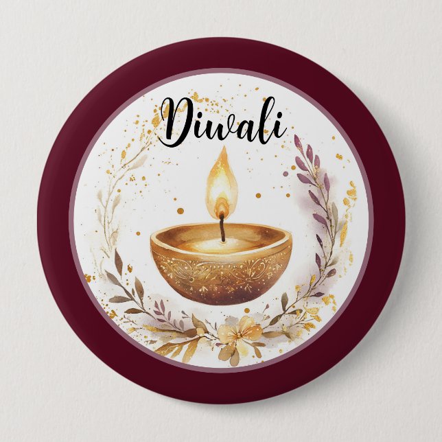 Circle of Light: A Diwali Blessing Button (Front)