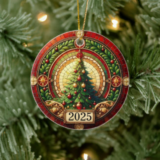 Circle of Light – Christmas Tree Blessing 2025” Ceramic Ornament