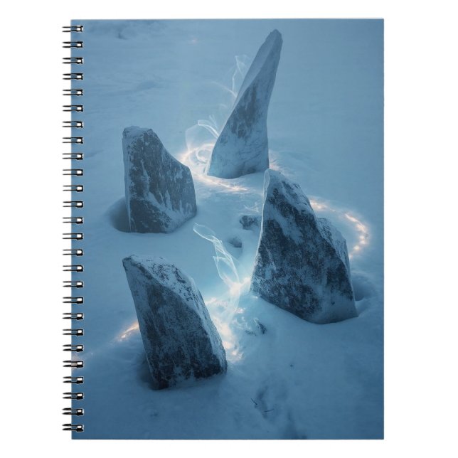 Circle of Light in the Snow Notebook (Front)
