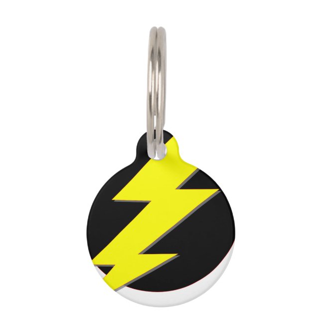 Circle of Lightning Pet ID Tag (Front)