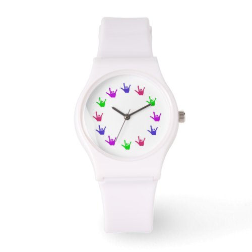 Circle of love hands sign language watches