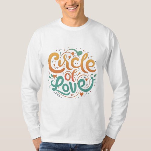 Circle of Love Heartwarming T_Shirt Design